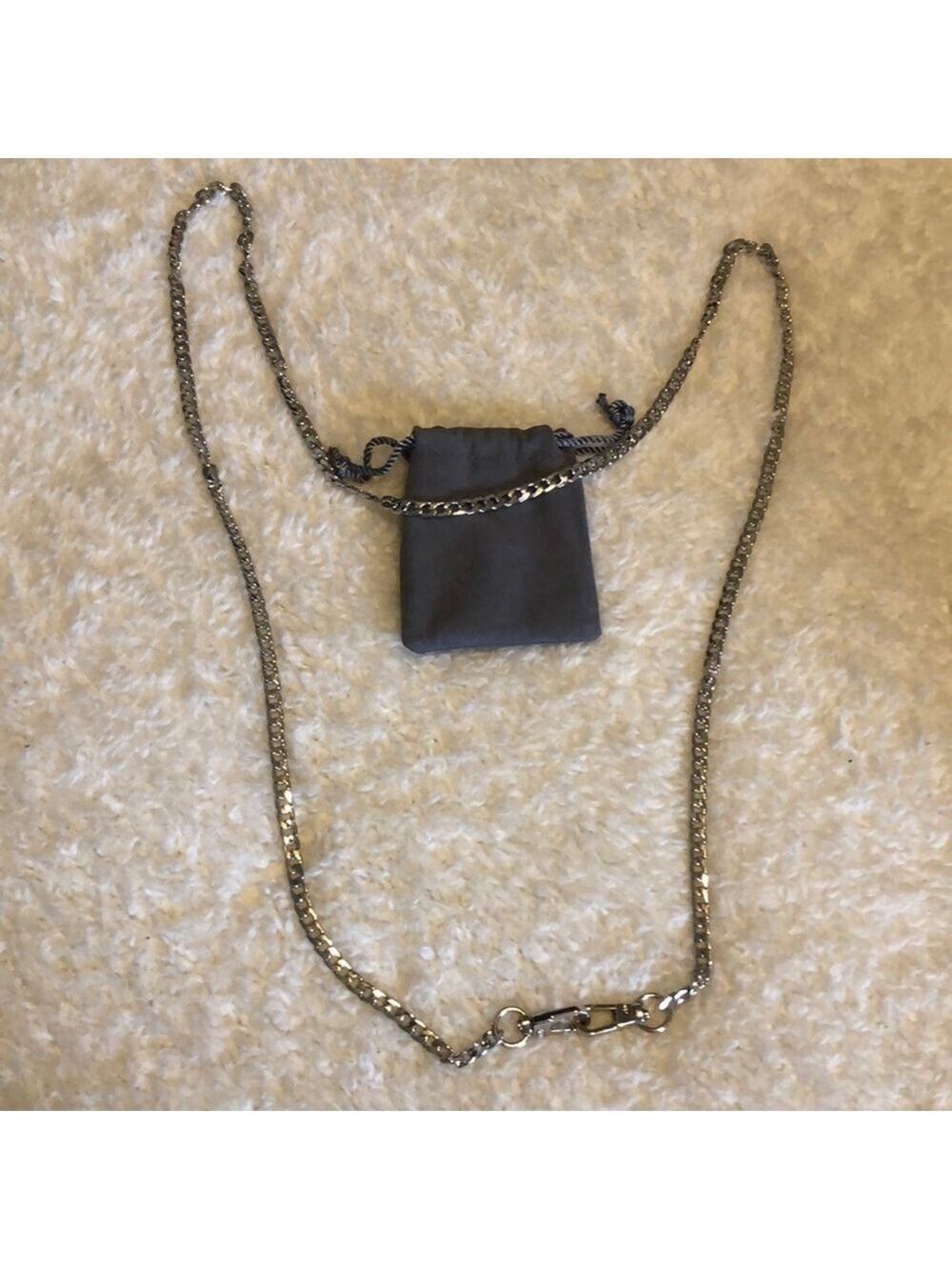 Chain with Claw Hooks, Silver Purse Bag Loop, NWOT